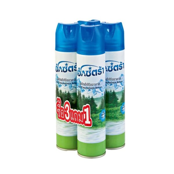 Extra Air Freshener Spray Clean&Fresh 300ml.×Pack3 เอ็กซ์ตร้า สเปรย์ปรับอากาศกลิ่นคลีนแอนด์เฟรช 300มล.×แพ็ค3