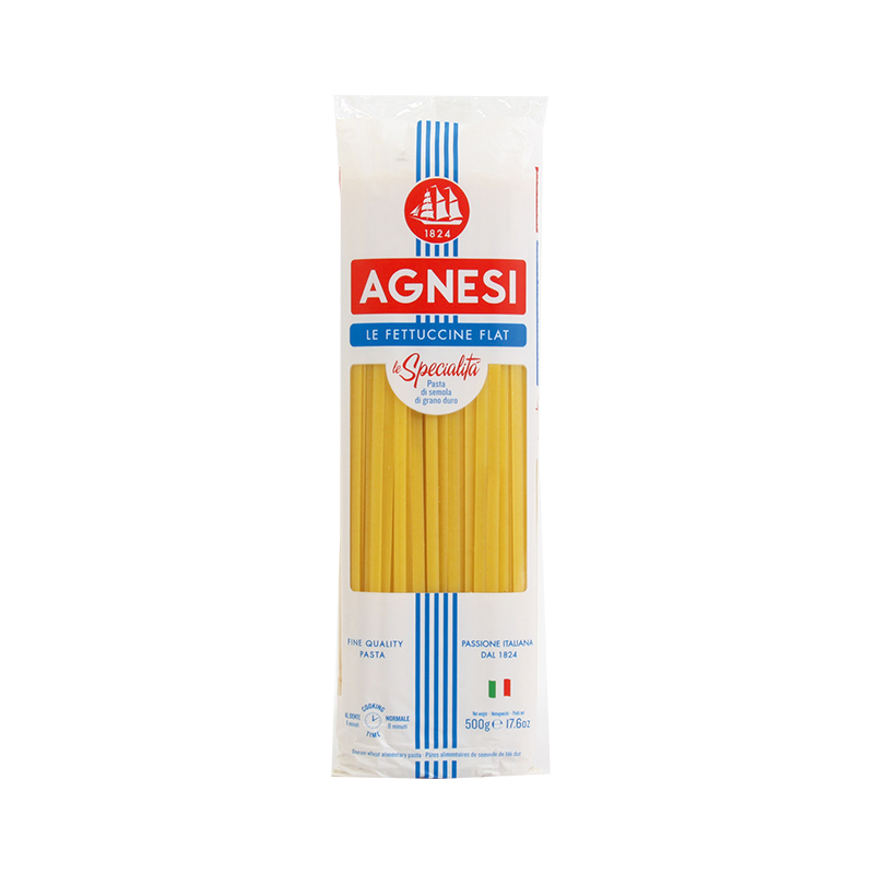 Agnesi Spaghetti Fettuccine No.29 500g. แอคเนซี เส้นสปาเก็ตตี้เฟตตูชินีเบอร์29 500กรัม 1