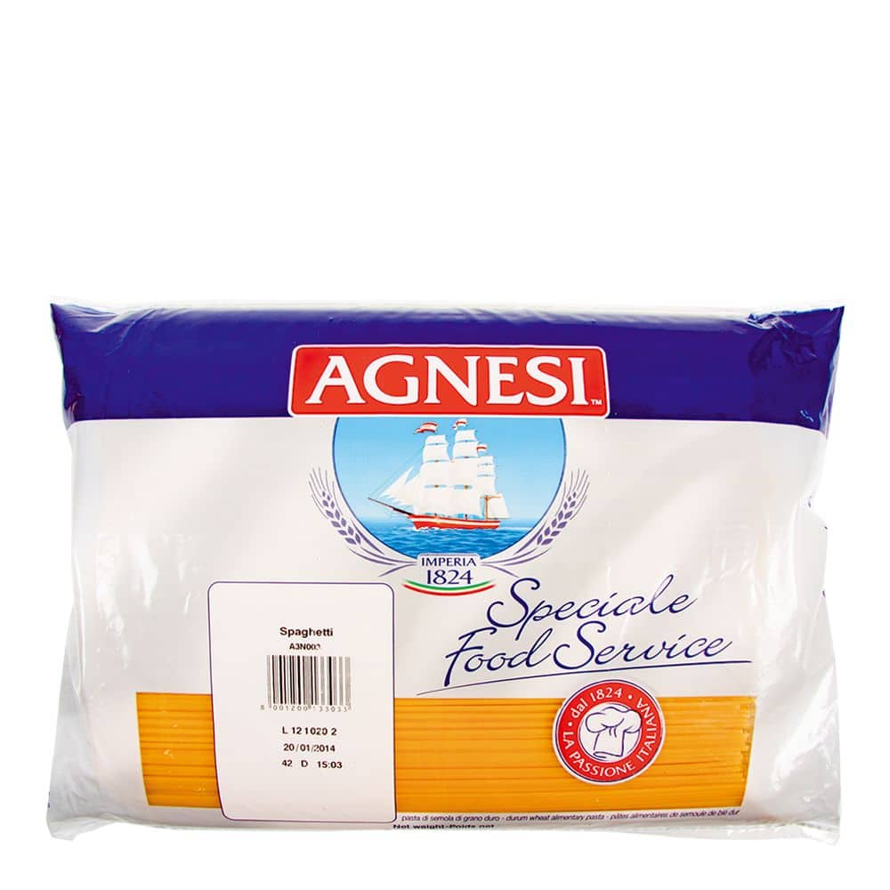 Agnesi Spaghetti No.3 3kg. แอคเนซี เส้นสปาเก็ตตี้เบอร์3 3กก. 1