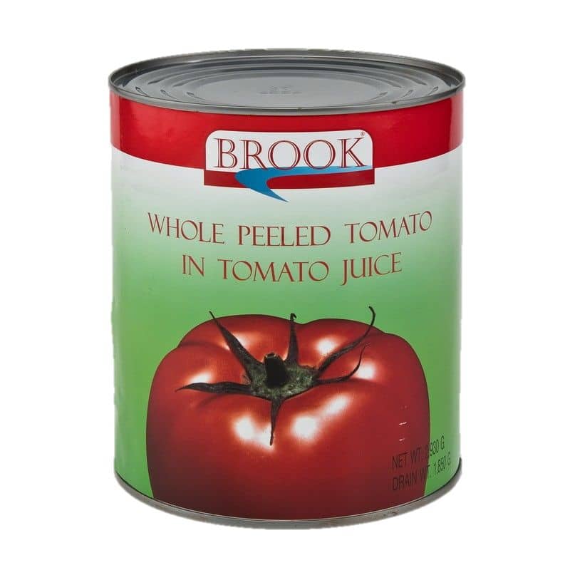 Brook Whole Peeled TomatoJ 2930g. บรูค มะเขือเทศปอกผิว 2930กรัม 1