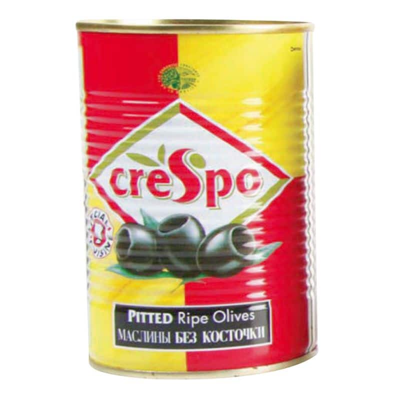Crespo Pitted Black OlivesJ 387g. คริสโป มะกอกดำไม่มีเมล็ด 387กรัม 1
