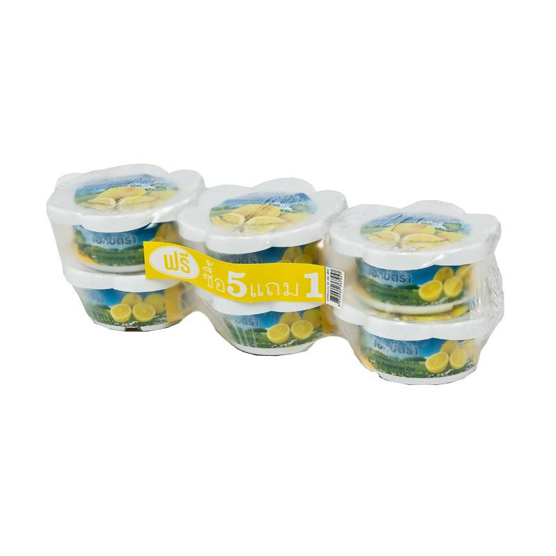 Extra Air Freshener Gel Lemon 60g.×Pack5 เอ็กซ์ตร้า เจลปรับอากาศ กลิ่นเลม่อน 60กรัม×แพ็ค5 1
