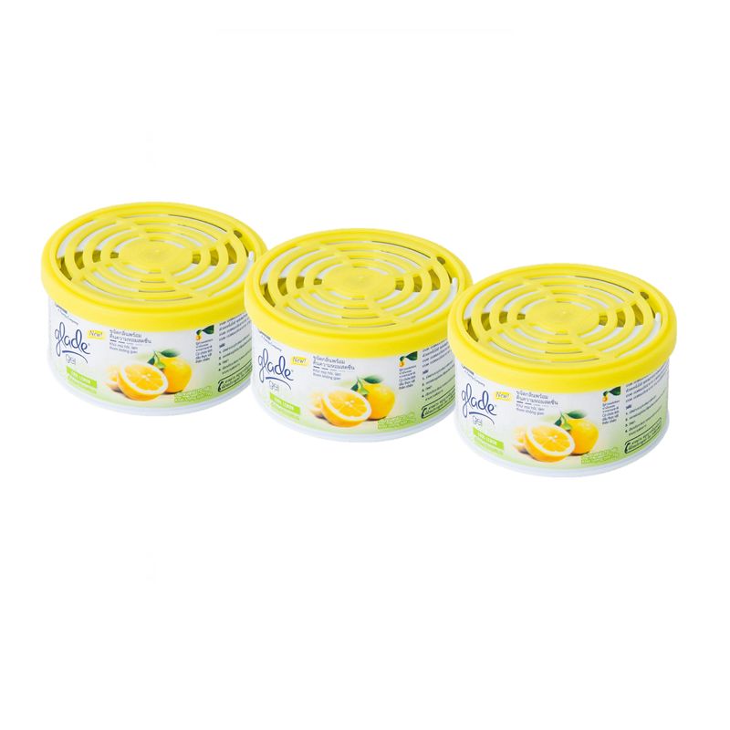 Glade Air Freshener Gel Lemon 70g.×Pack3 เกลด เจลปรับอากาศกลิ่นมะนาว 70กรัม×แพ็ค3 1