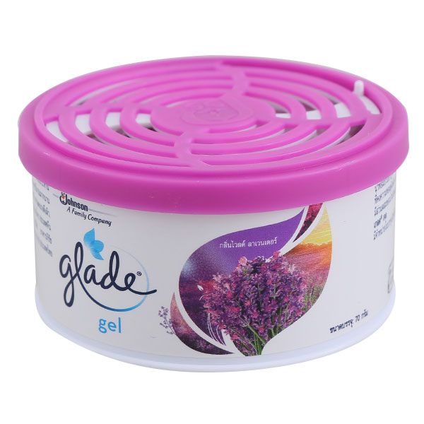 Glade Air Freshener Gel Wild Lavender70g.×Pack3 เกลด เจลปรับอากาศกลิ่นไวลด์ลาเวนเดอร์ 70กรัม×แพ็ค3 1