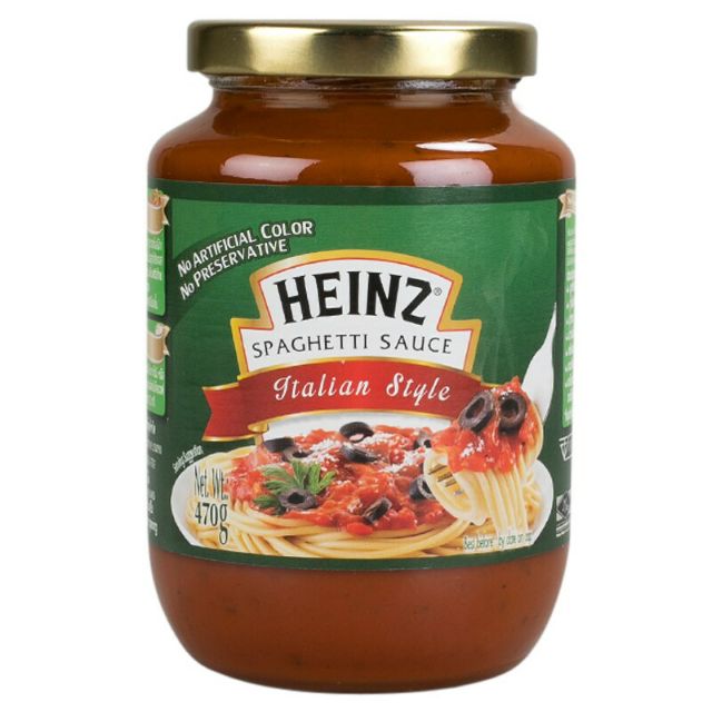 Heinz Spaghetti Sauce Instant Italian 470g. ไฮนซ์ ซอสสปาเก็ตตี้ปรุงสำเร็จสูตรอิตาเลียน 470กรัม 1