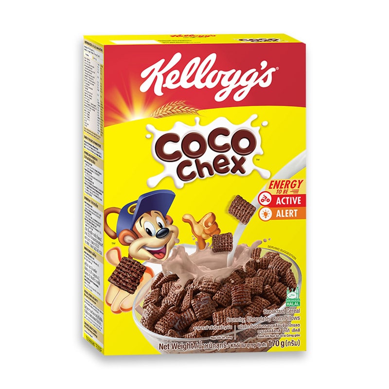 Kelloggs Cereal Coco ChexJ 170g. เคลล็อกส์ ซีเรียล โกโก้เช็ค 170กรัม 1