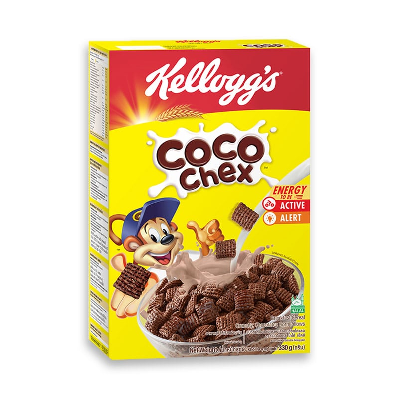 Kelloggs Cereal Coco ChexJ 330g. เคลล็อกส์ ซีเรียล โกโก้เช็ค 330กรัม 1