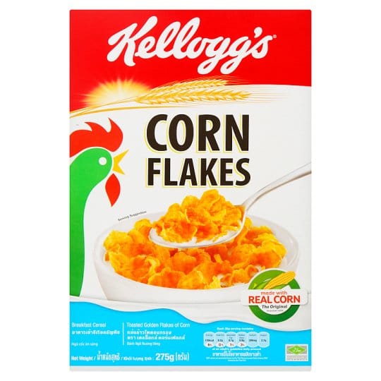 Kelloggs Corn Flakes 275g. เคลล็อกส์ คอร์นเฟลกส์ 275กรัม 1