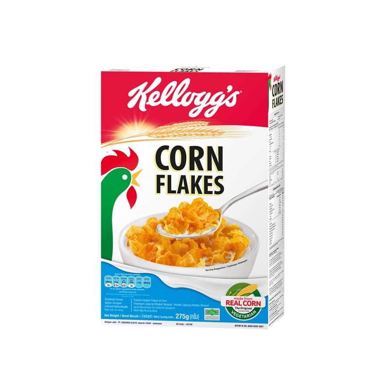 Kelloggs Corn FlakesJ 275g. เคลล็อกส์ คอร์นเฟลกส์ 275กรัม 1