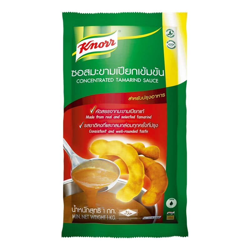 Knorr Concentrated Tamarind SauceJ 1kg. คนอร์ ซอสมะขามเปียกเข้มข้น 1กก. 1