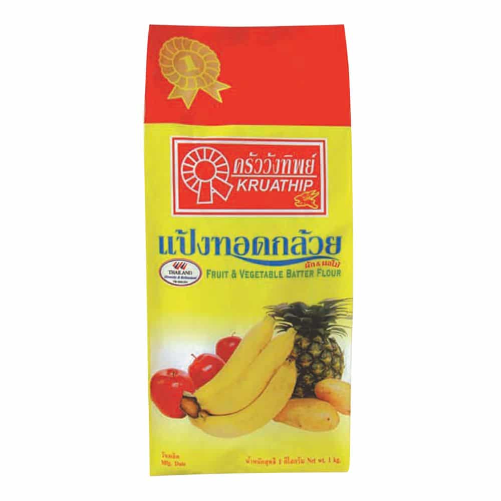 Kruawangthip FruitVegetable Batter Flour 1000g. ครัววังทิพย์ แป้งทอดกล้วย 1000กรัม 1