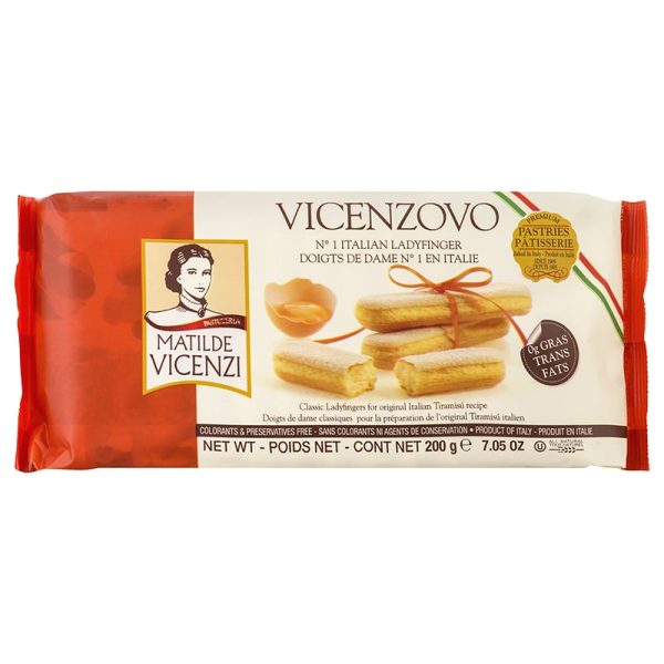 Vicenzi Vicenzovo Ladyfingers 200g วิเชนซี เลดี้ฟิงเกอร์ 200กรัม