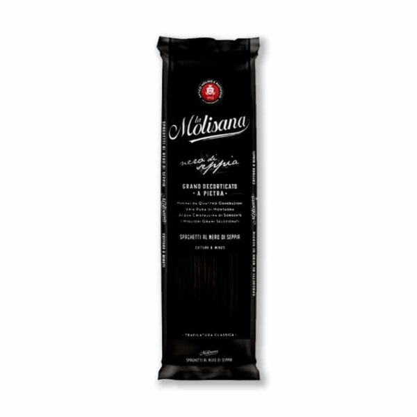 La Molisana Nero Di Sepia 500g. ลาโมลิซาน่า เส้นพาสต้าหมึกดำ 500กรัม