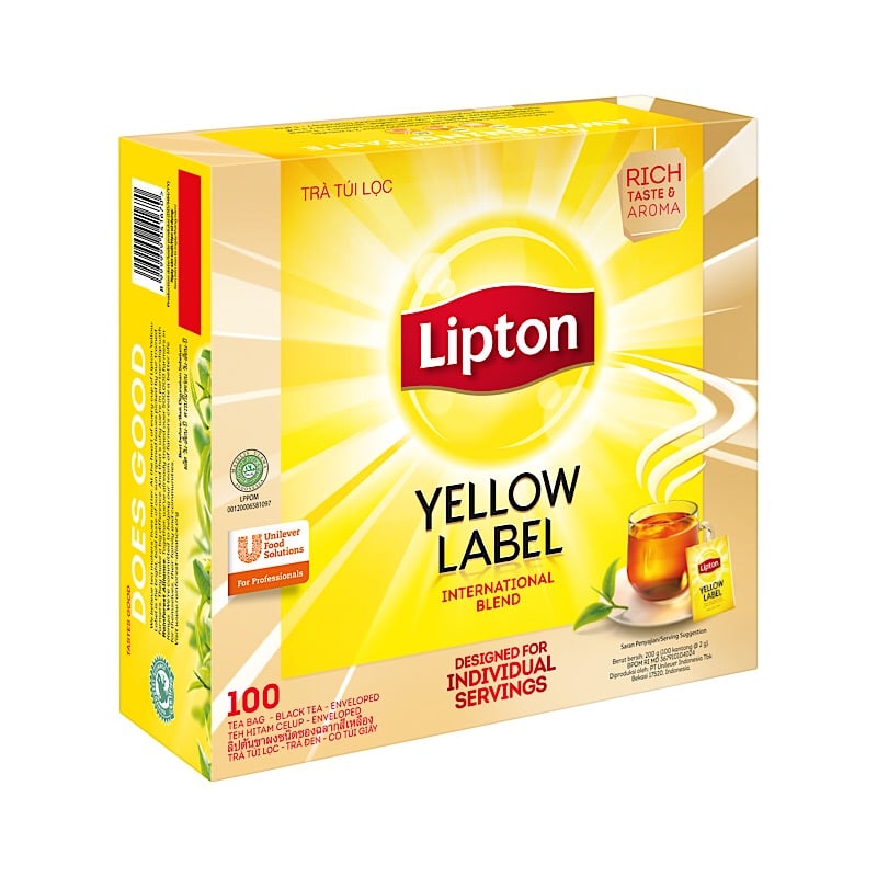 Lipton Yellow LabelJ 2g.×100 ลิปตัน ชาผงชนิดซอง 2กรัมx100ซอง 1