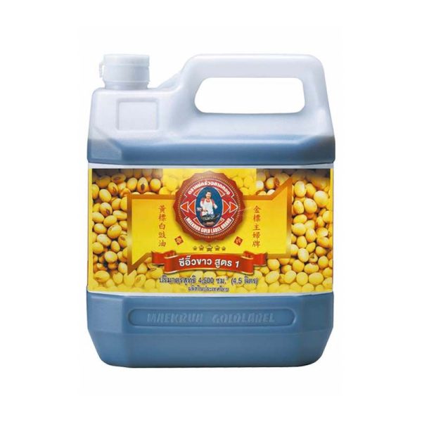Mae Krua Brand(Gold Label)Soy Sauce Formula1 4.5L ตราแม่ครัวฉลากทอง ซีอิ๊วขาวสูตร1 4.5ลิตร