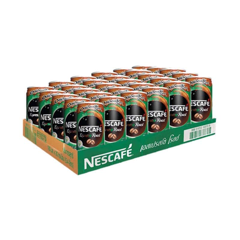 Nescafe Coffee EspressoJ 180ml.×30 เนสกาแฟ เอสเปรสโซ่ 180มล.×30กระป๋อง 1