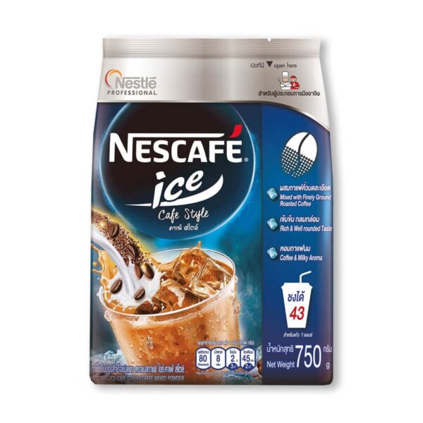 Nescafe Ice Cafe Style(J) 750g. เนสกาแฟ ไอซ์คาเฟ่สไตล์ 750กรัม