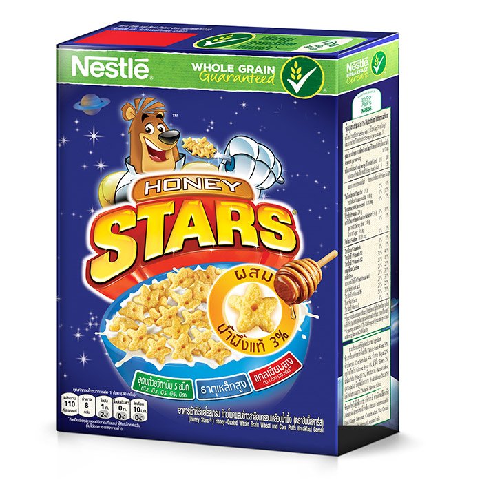Nestle Honey Stars Whole Grain Breakfast Cereal 300g. 1