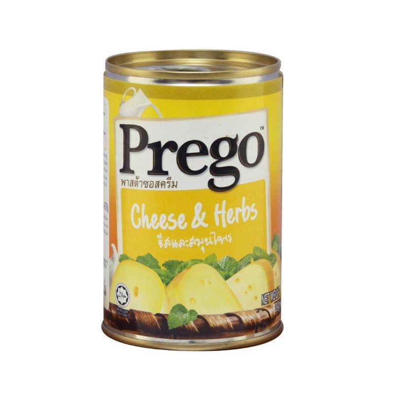 Prego CheeseHerbs Creamy Pasta Sauce 290g. พรีโก้ พาสต้าซอสครีมชีสผสมสมุนไพร 290กรัม 1