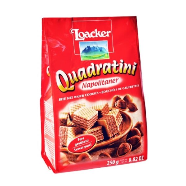 Loacker Quadratini Napolitaner 250 gms.