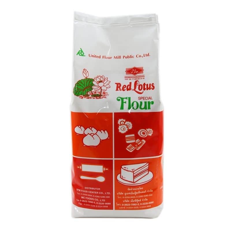 Red Lotus Special Flour 1kg. บัวแดง แป้งสาลีชนิดพิเศษ 1กก. 1