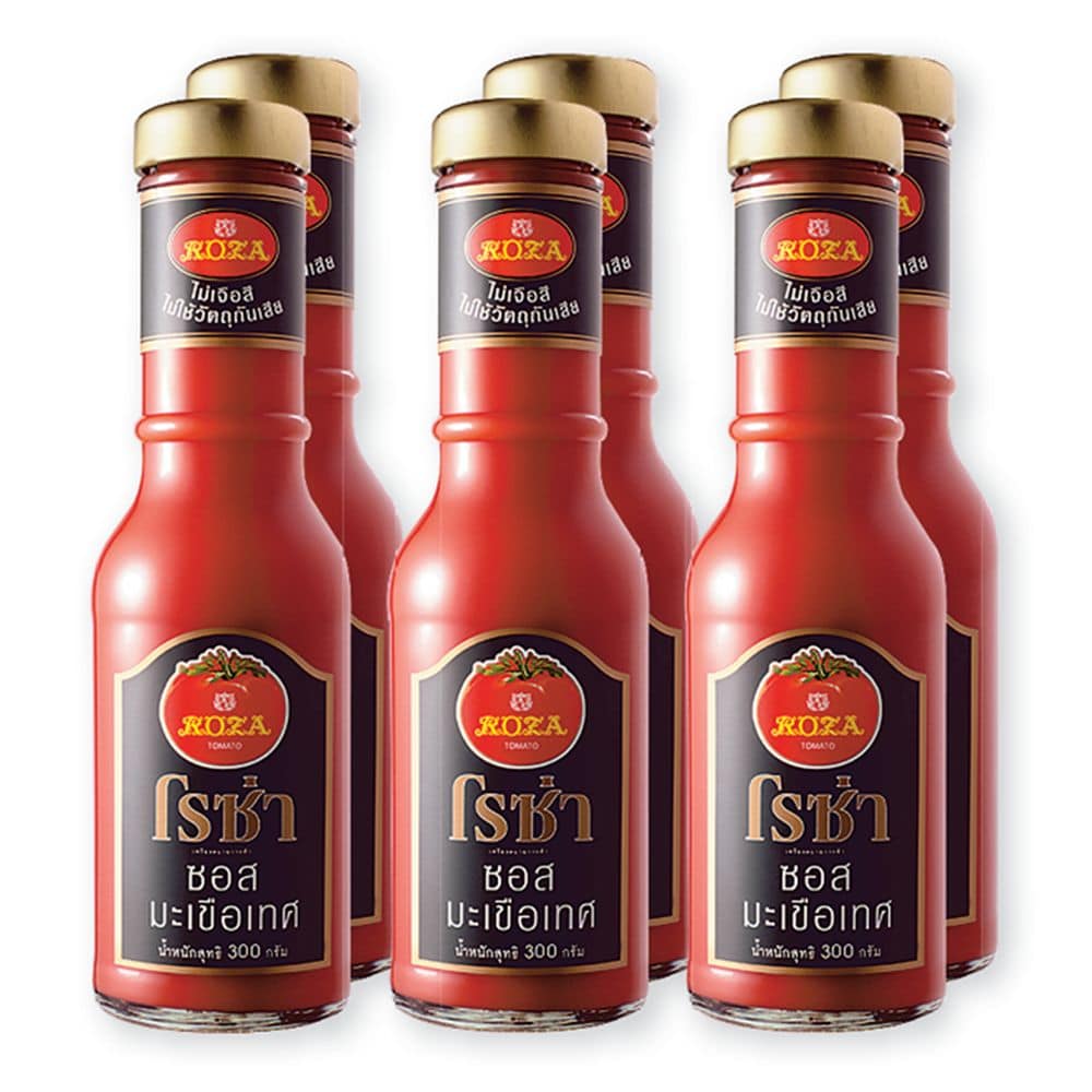 Roza Tomato Sauce 300g.×Pack6 โรซ่า ซอสมะเขือเทศ 300กรัม×แพ็ค6 1