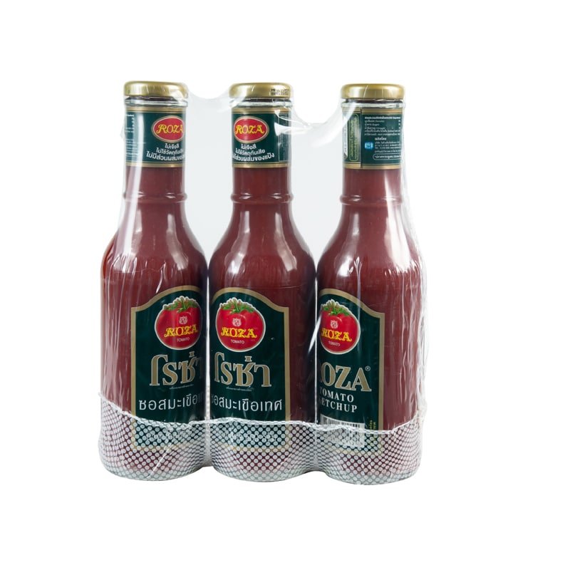 Roza Tomato Sauce 600g.×Pack3 โรซ่า ซอสมะเขือเทศ 600กรัม×แพ็ค3 1