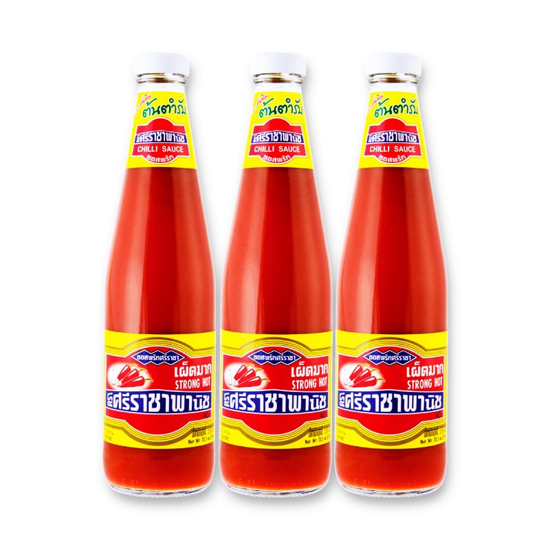 Srirachapanich Hot Chilli SauceJ 570g.×3 ศรีราชาพานิช ซอสพริกเผ็ดมาก 570กรัมx3 1