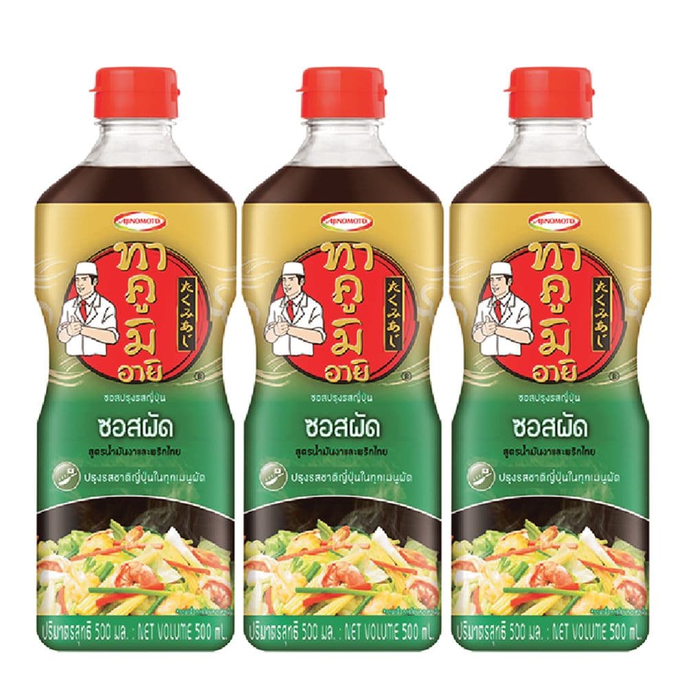 Takumi Aji Stir Fry Sauce 500ml.×Pack3 ทาคูมิอายิ ซอสผัด 500มล.×แพ็ค3 1