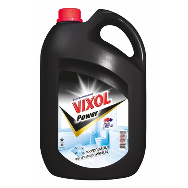 Vixol Bathroom Cleaner Black 3500ml. วิกซอล น้ำยาล้างห้องน้ำ สูตรพาวเวอร์ สีดำ 3500มล. 1