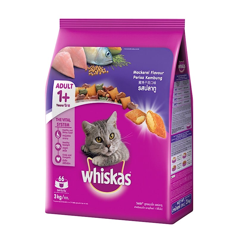 Whiskas CAT FOOD MACKEREL unit. 3 kg. 1