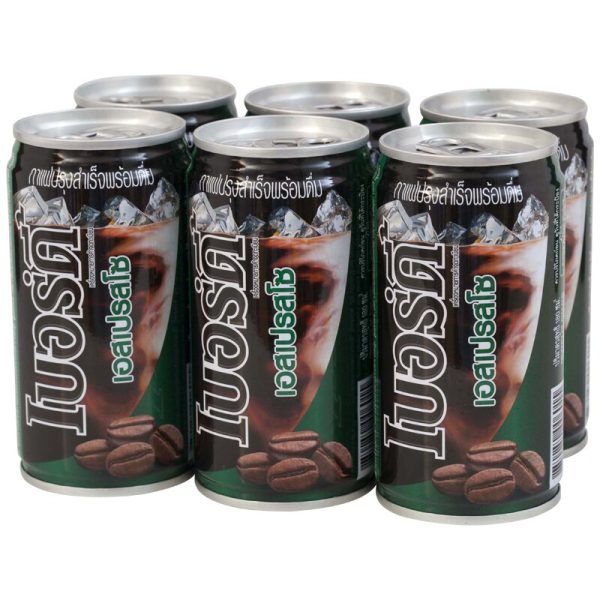 Birdy Espresso Coffee 180ml.×Pack6 เบอร์ดี้ กาแฟกระป๋องเอสเพรซโซ่ 180มล.×แพ็ค 6